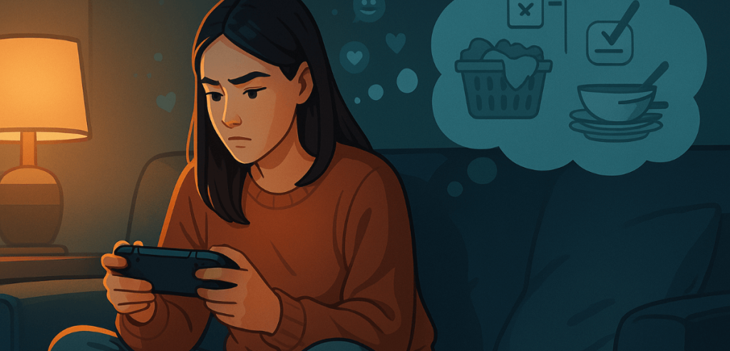 Nearly a third of women play games in England with a sense of guilt! The sense of exclusion from play culture is a major psychological handicap.